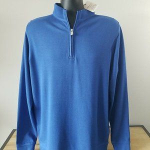 Peter Millar Crown Comfort 1/4 Zip Pullover Sweatshirt, York, Size M